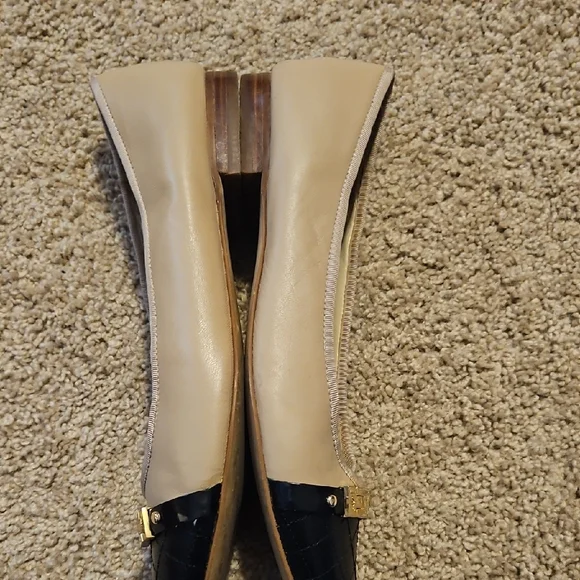 Marc Fisher Beige and Black Flats - Picture 3 of 6